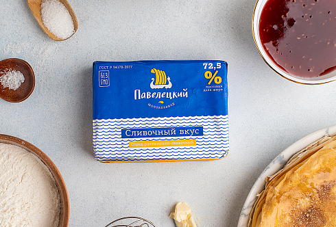 Спред раст-слив 72,5% тм Сливочный вкус (синяя волна) 180 гр.