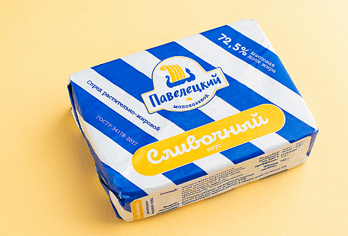 Спред раст-жир 72,5% тм Сливочный вкус (синяя полоска) 180 гр.